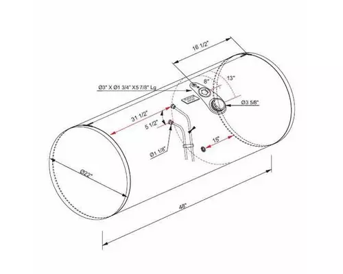 PETERBILT 335 2005-2020 FUEL TANK