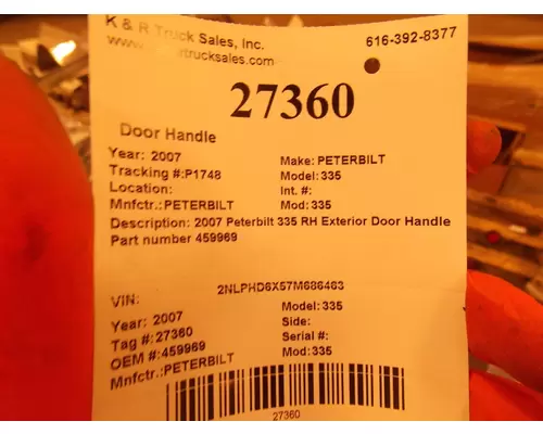 PETERBILT 335 Door Handle