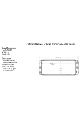 PETERBILT 335 Radiator