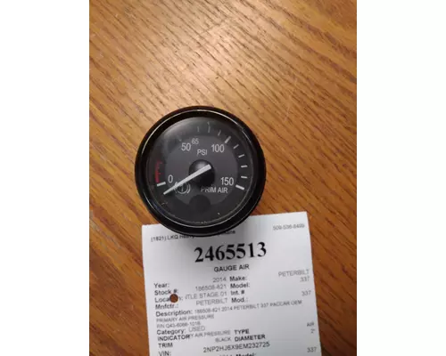 PETERBILT 337 GAUGE AIR