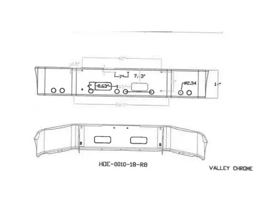 PETERBILT 348 2010-2024 BUMPER ASSEMBLY, FRONT