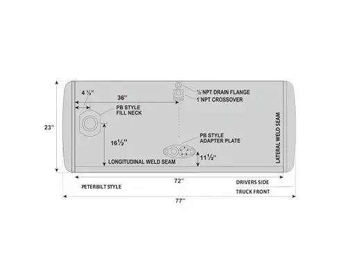 PETERBILT 352 FUEL TANK