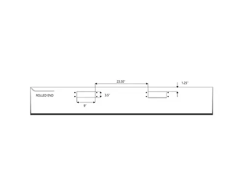PETERBILT 359 1967-1987 BUMPER ASSEMBLY, FRONT