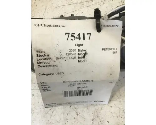 PETERBILT 365 470 Lighting Components