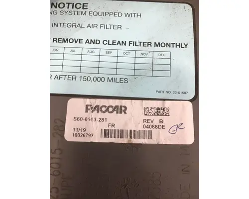 PETERBILT 365 Body Parts, Misc.