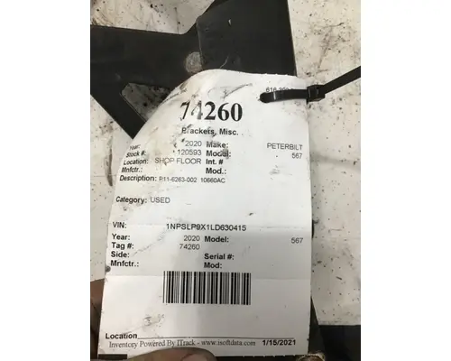 PETERBILT 365 Brackets, Misc.