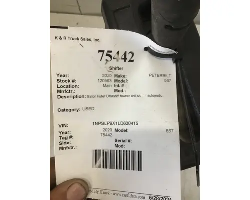 PETERBILT 365 Shift Levers
