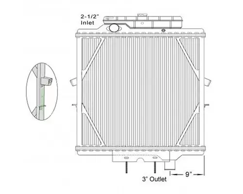 PETERBILT 377 RADIATOR ASSEMBLY