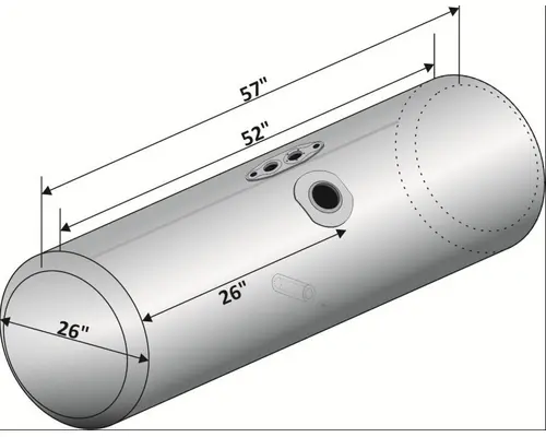PETERBILT 378 1985-2007 FUEL TANK