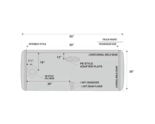 PETERBILT 379 1985-2007 FUEL TANK