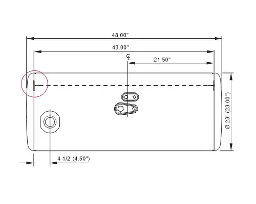 PETERBILT 379 1985-2007 FUEL TANK