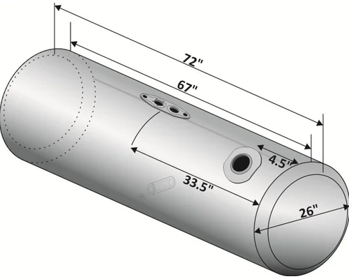 PETERBILT 379 1985-2007 FUEL TANK