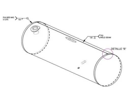 PETERBILT 379 1985-2007 FUEL TANK
