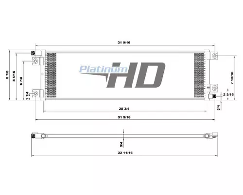 PETERBILT 379 AIR CONDITIONER CONDENSER