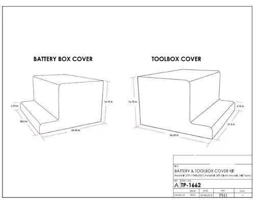 PETERBILT 379 BATTERY BOX COVER