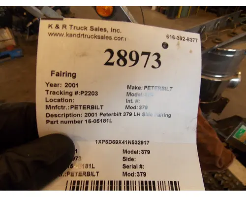 PETERBILT 379 Body Parts, Misc.