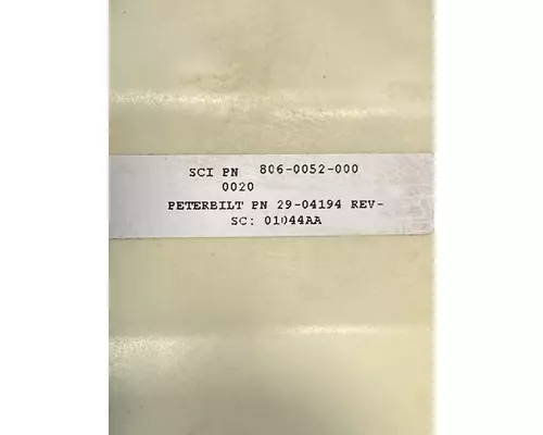 PETERBILT 379 Heater or Air Conditioner Parts, Misc.