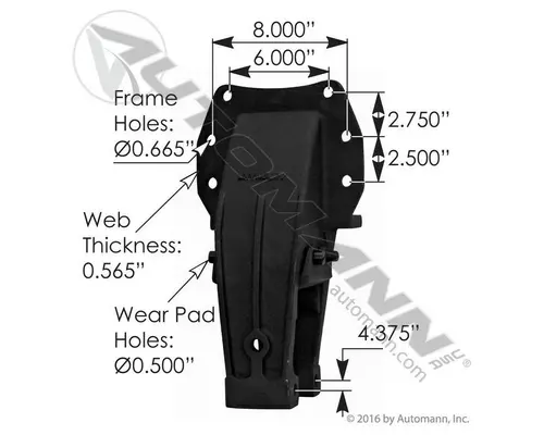 PETERBILT 379 SPRING HANGER