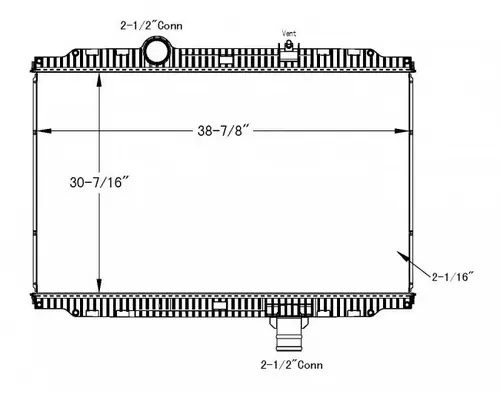 PETERBILT 382 RADIATOR ASSEMBLY