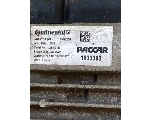 PETERBILT 384 ECM (EGR Maintenance Reminder)