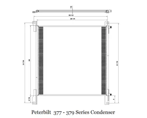 PETERBILT 385 Air Conditioner Condenser