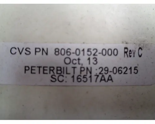 PETERBILT 386-Sleeper_29-06215 AC Control