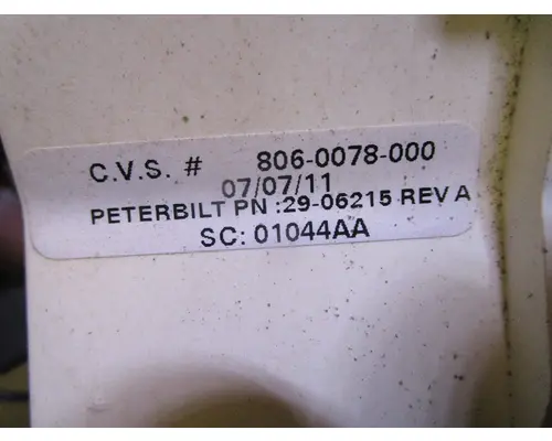 PETERBILT 386-Sleeper_29-06215 AC Control