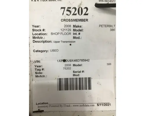 PETERBILT 386 724 Crossmembers