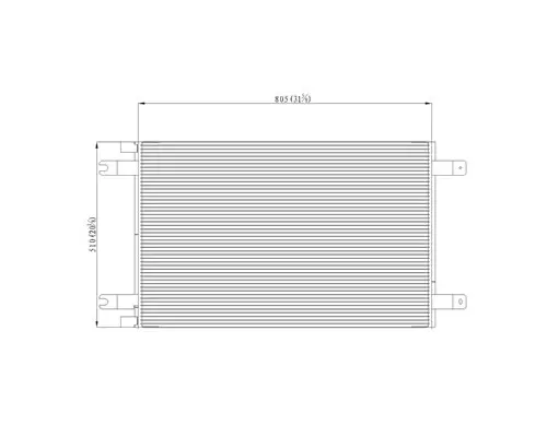 PETERBILT 386 AIR CONDITIONER CONDENSER