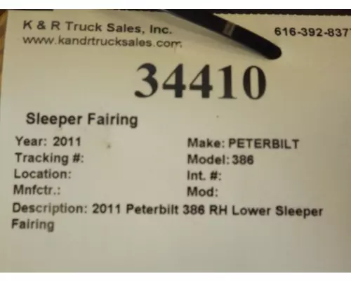 PETERBILT 386 Cab Extender 