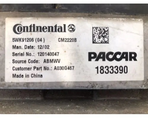 PETERBILT 386 ECM (EGR Maintenance Reminder)