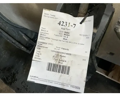 PETERBILT 386 Fuel Tank