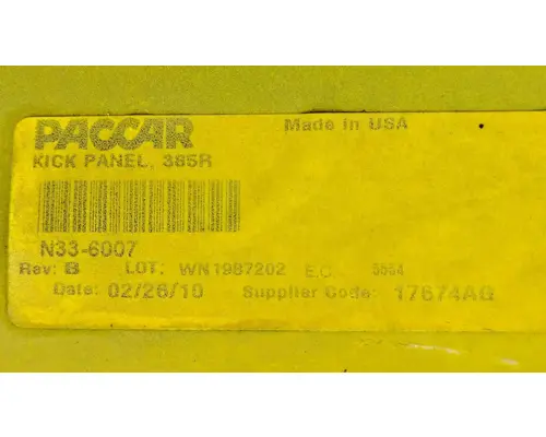 PETERBILT 386 Kick Panel, Exterior