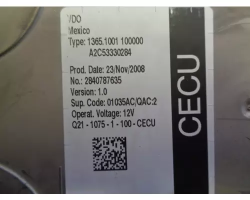 PETERBILT 387-CECU_Q21-1075-1-100 Electronic Parts, Misc.