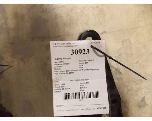 PETERBILT 387 722 Suspension Spring Hangers