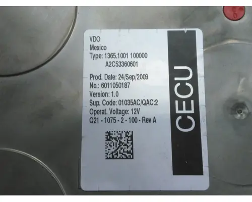 PETERBILT 387 CAB CONTROL UNIT MODULE