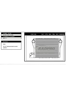 PETERBILT 387 CHARGE AIR COOLER (ATAAC)