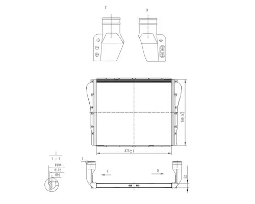 PETERBILT 387 CHARGE AIR COOLER (ATAAC)