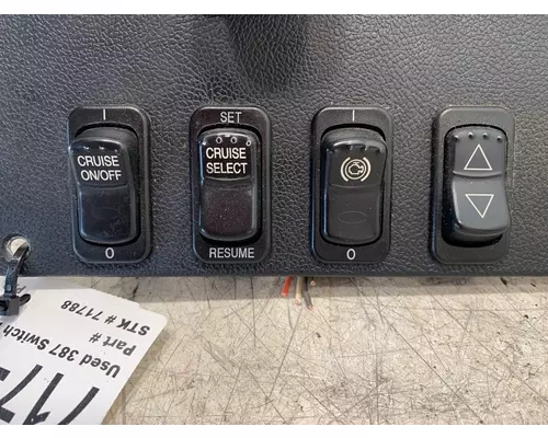 PETERBILT 387 Dash  Console Switch