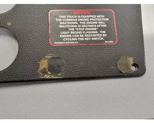 PETERBILT 387 Dash Panel