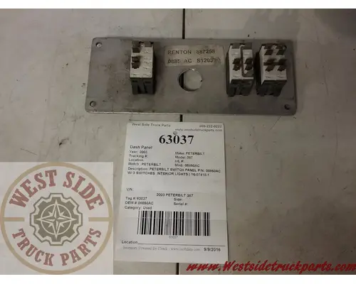 PETERBILT 387 Dash Panel