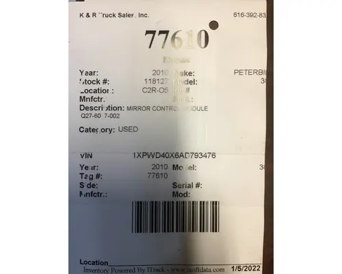 PETERBILT 387 Electronics & Modules 430