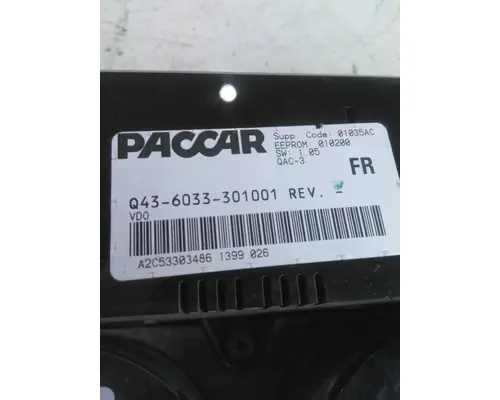 PETERBILT 387 GAUGE CLUSTER