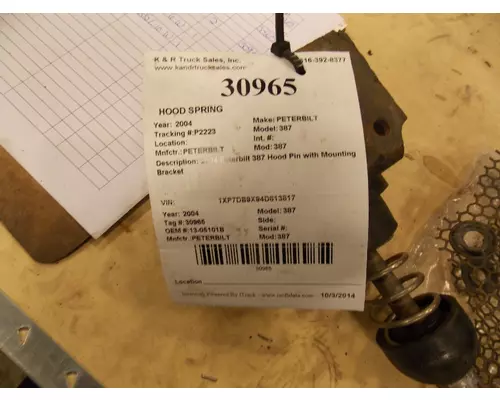 PETERBILT 387 Miscellaneous Parts