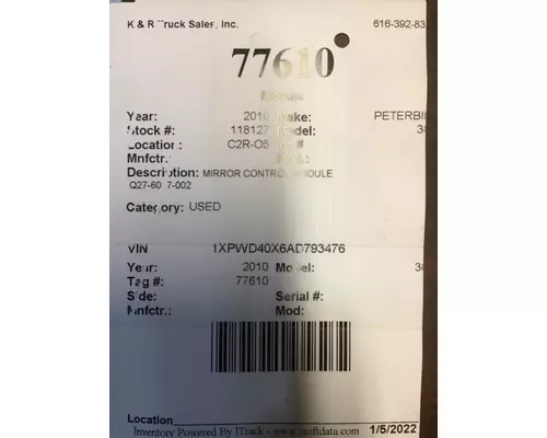 PETERBILT 387 Module