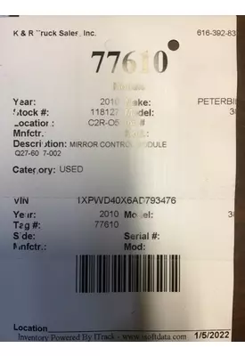 PETERBILT 387 Module