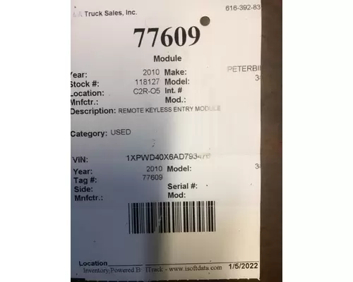 PETERBILT 387 Module