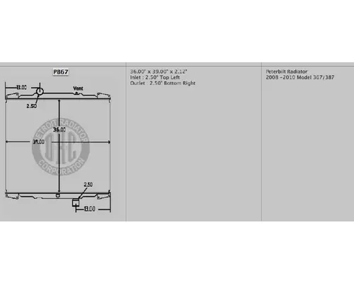 PETERBILT 387 Radiator