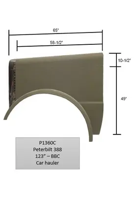 PETERBILT 388 2007-2015 HOOD