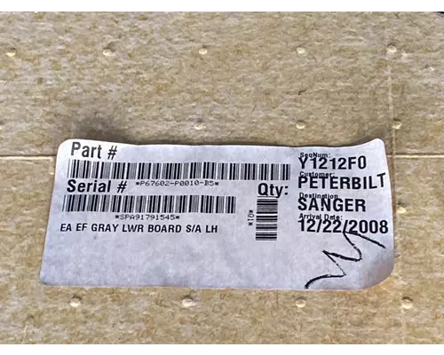 PETERBILT 388 Interior Trim Panel